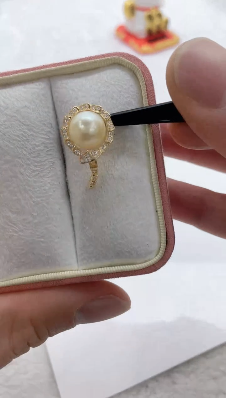 【闪购商品】海水珍珠吊坠(不含链)银S925镶嵌海水珍珠吊坠