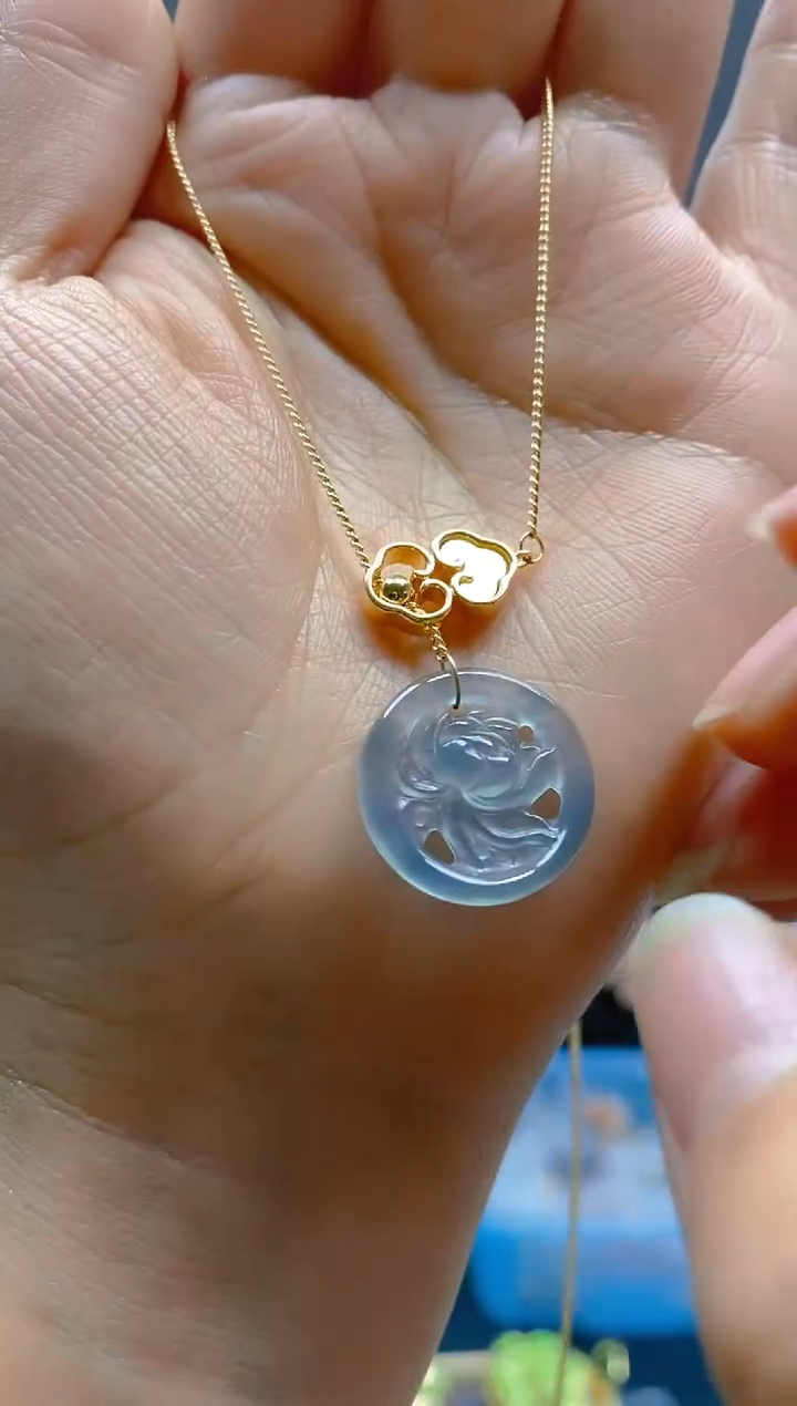 【闪购商品】翡翠耳饰合金0592翡翠锁骨链