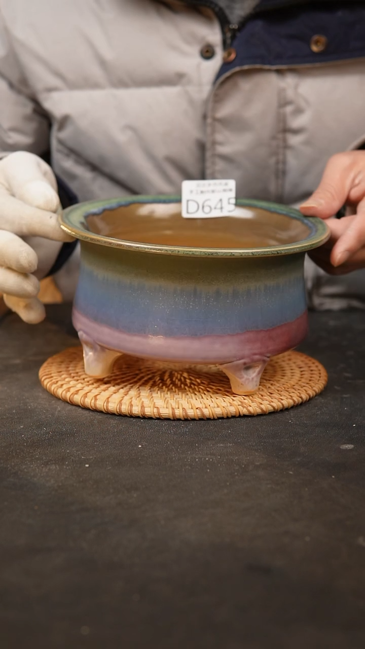 【闪购商品】瓷片645泥泥手工花盆