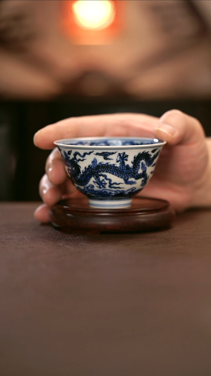 【闪购商品】杯舜瓷天工一品龙纹杯