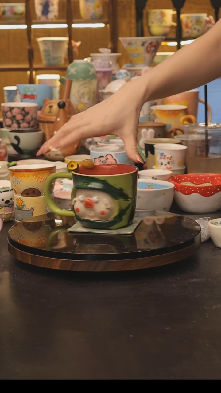 随机景德镇釉下彩绘设计师款式陶瓷