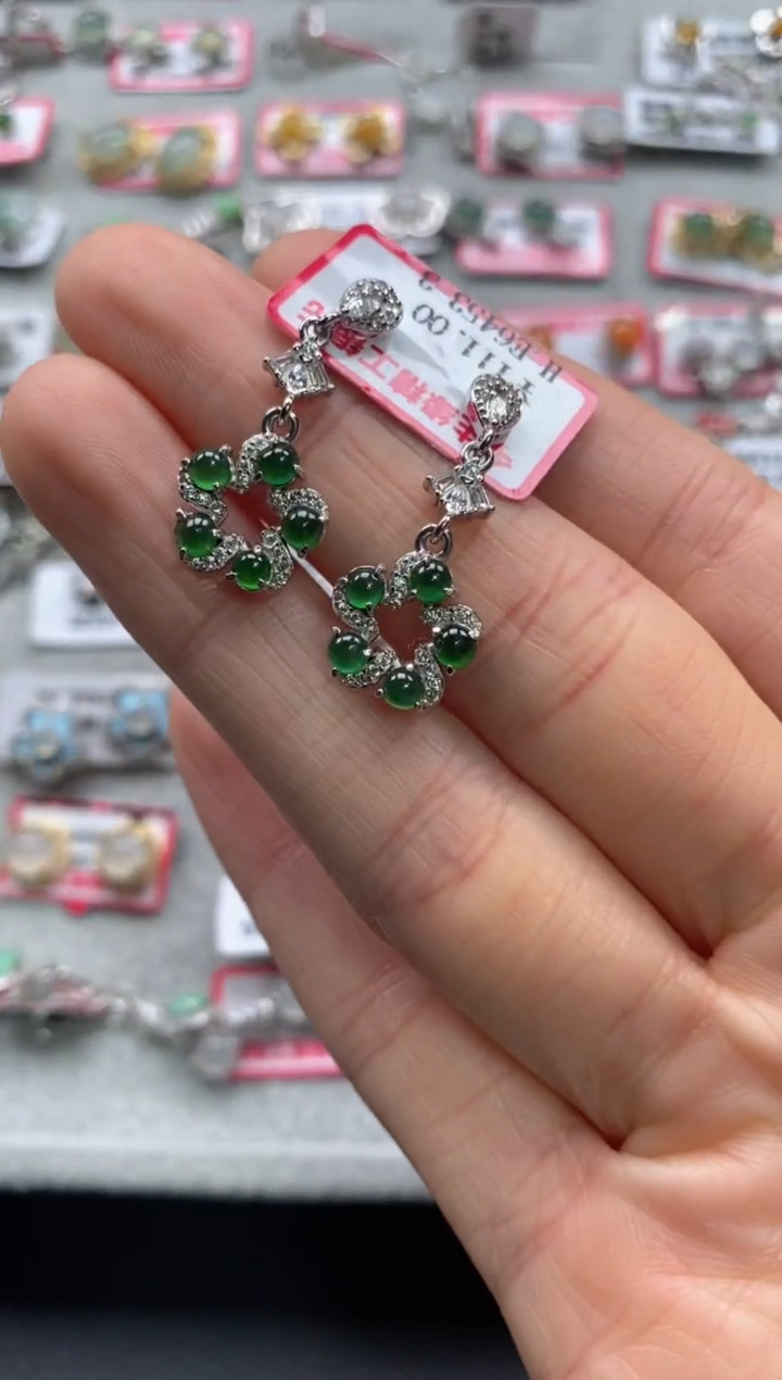 【闪购商品】翡翠戒指银S925镶嵌11111--1