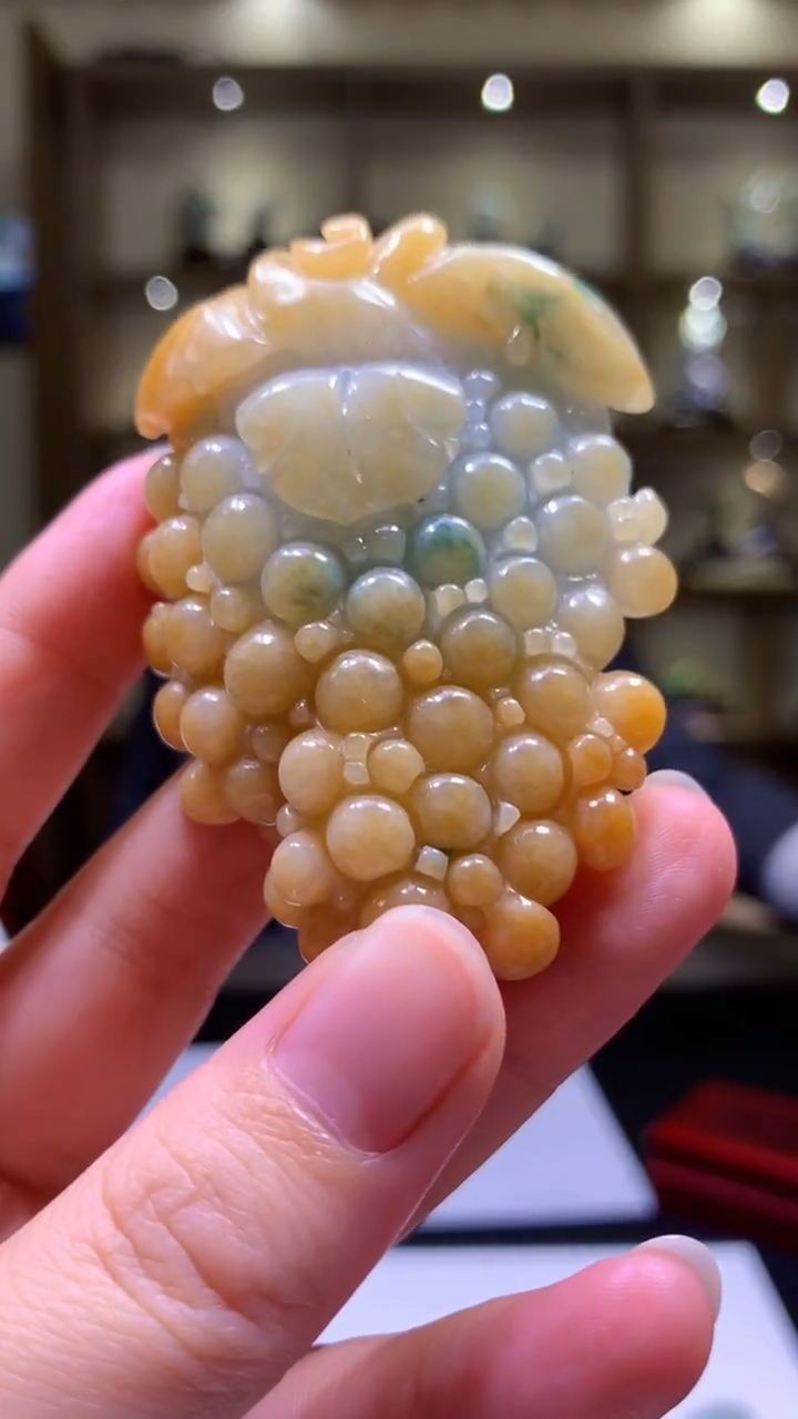 【闪购商品】定制翡翠未镶嵌8054yx-毛货挂件49