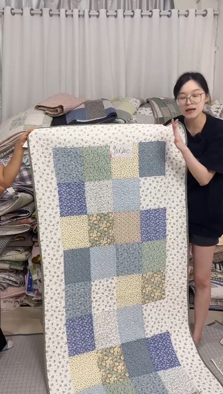 棉90*200白边百家被