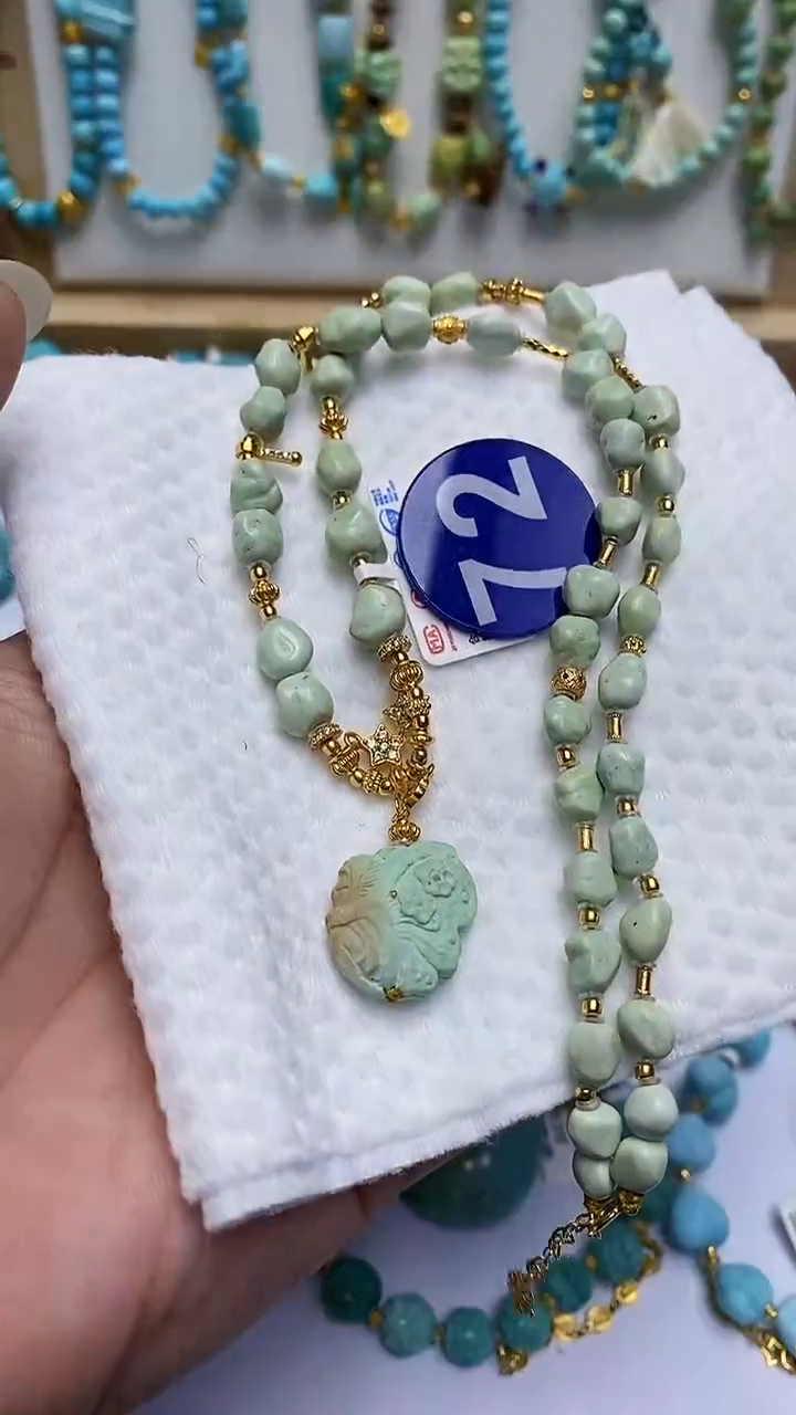 【闪购商品】绿松石项链银S925镶嵌72