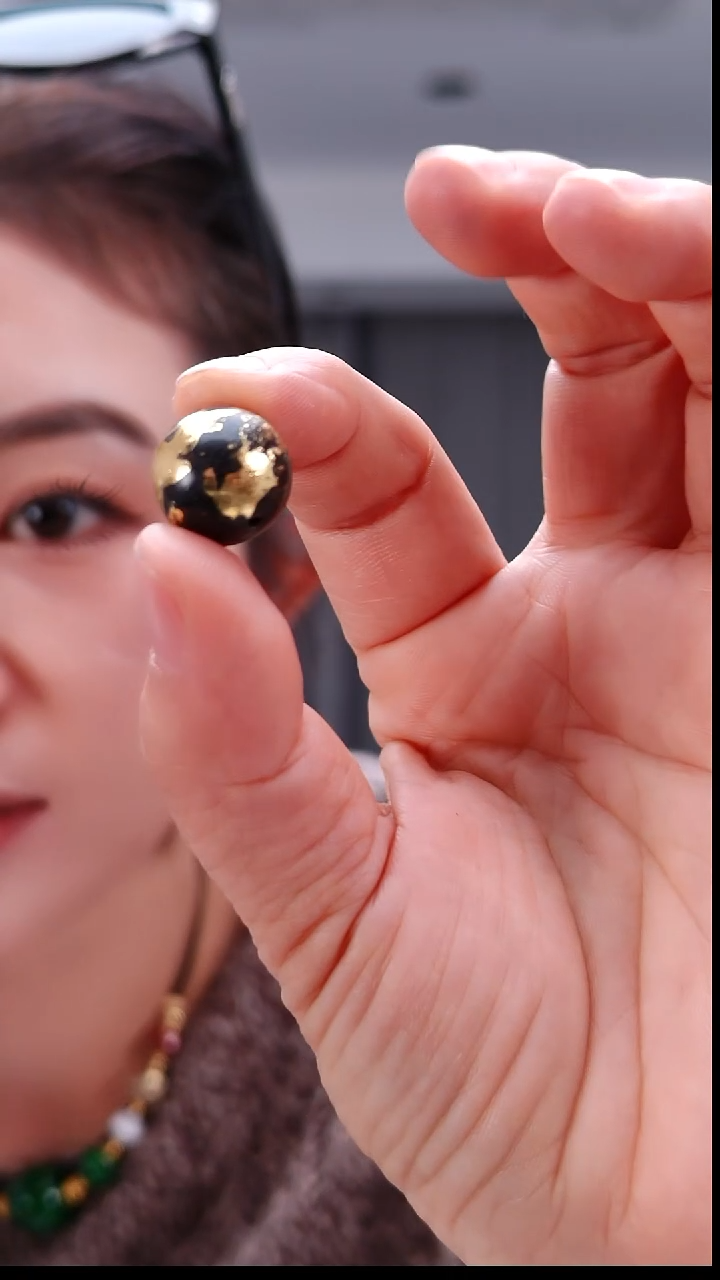 无非金属0932黑黄色单珠