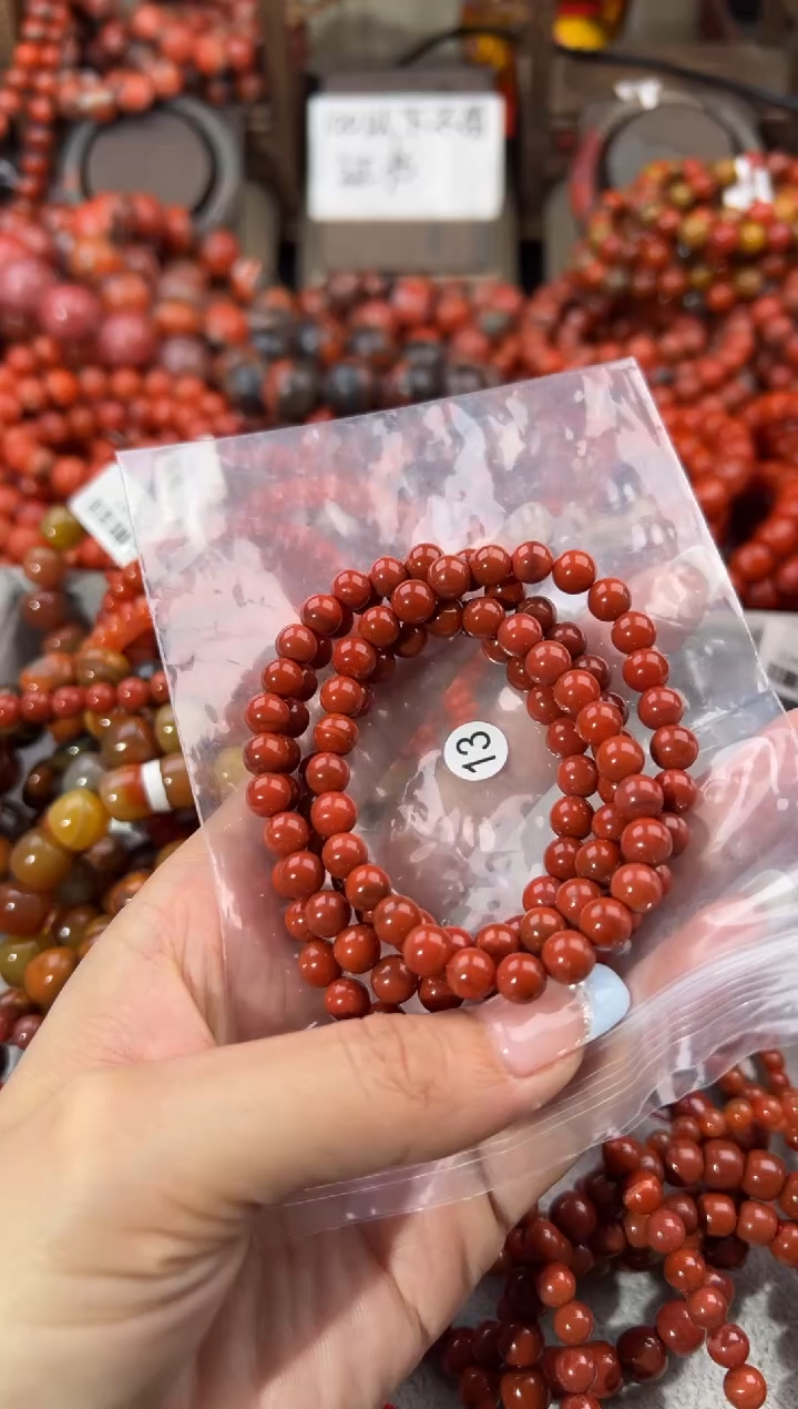 未镶嵌手串南红玛瑙6+