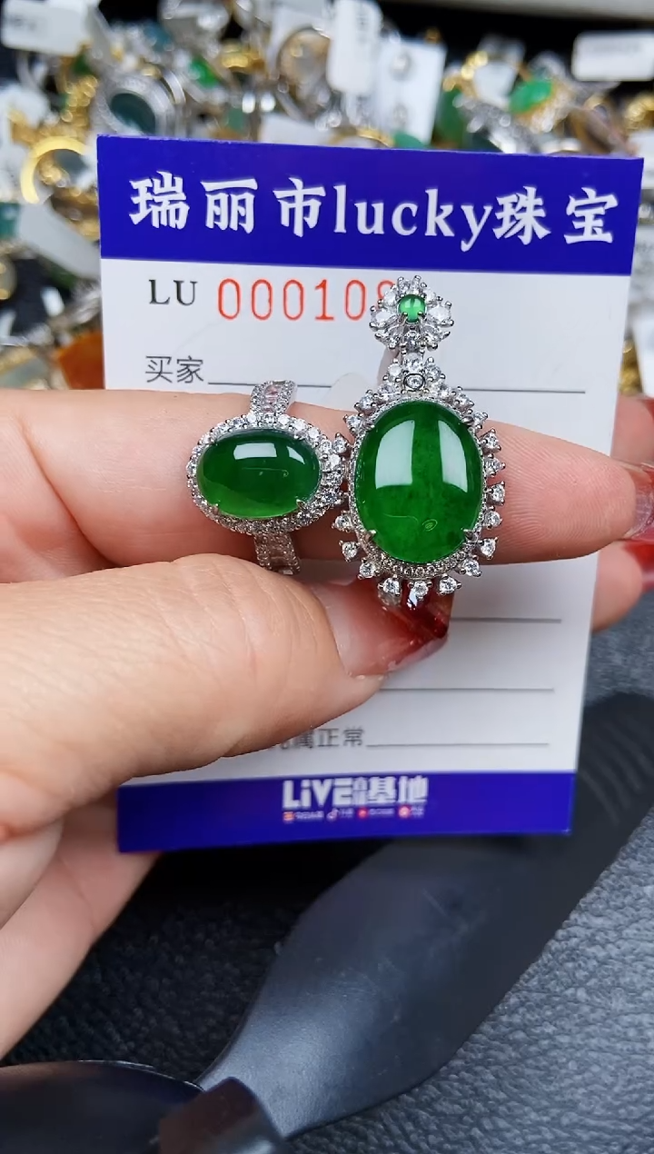 【闪购商品】翡翠颈饰银S925镶嵌1081