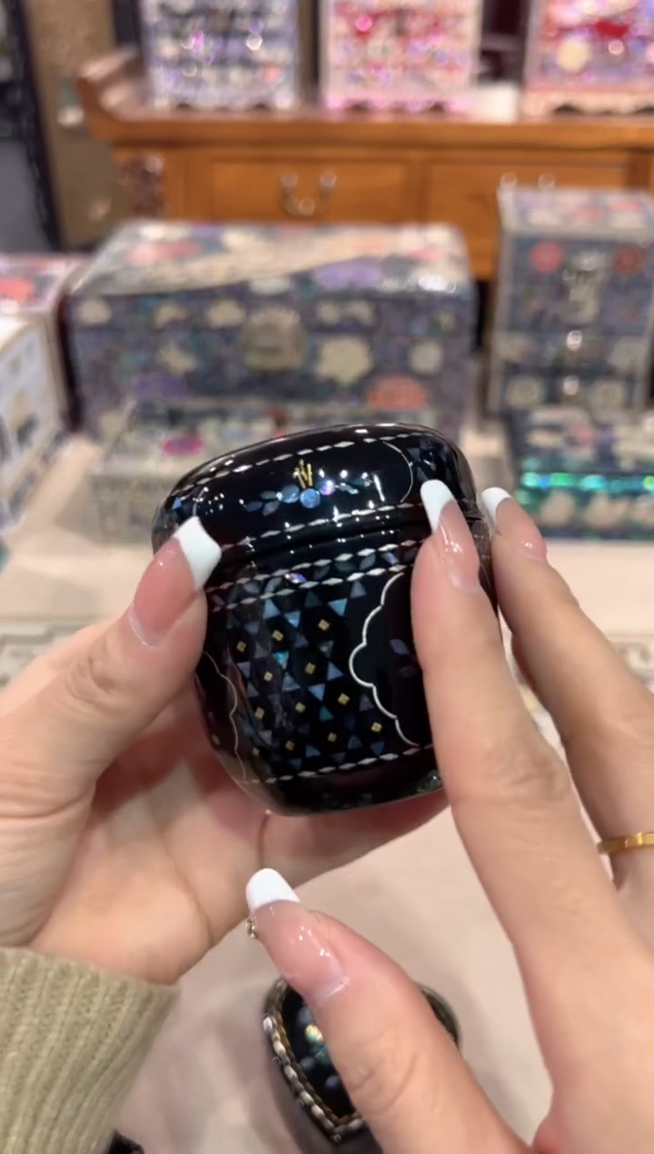 【闪购商品】弘贝雅螺钿漆器老货微瑕