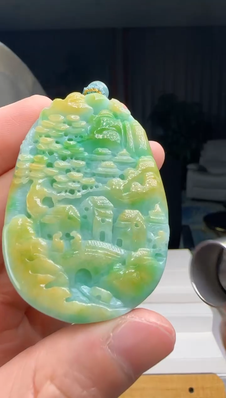 【闪购商品】翡翠吊坠(不含链)未镶嵌DY@@960Q7J02903