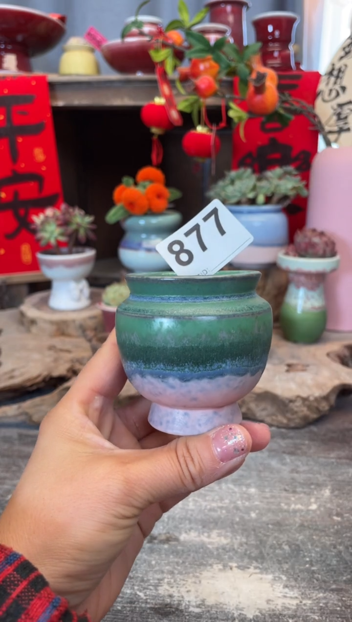 【闪购商品】摆件877知木小芳花盆