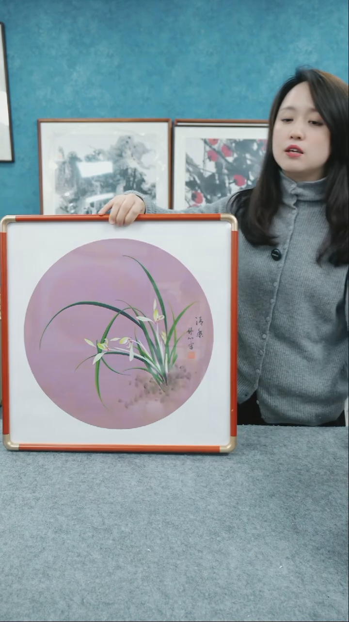 【闪购商品】国画50*50舒心老师花鸟