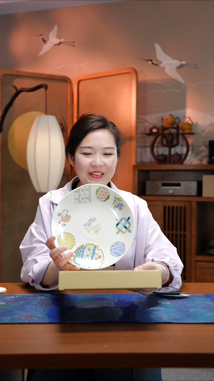 摆件库山窑大盘子