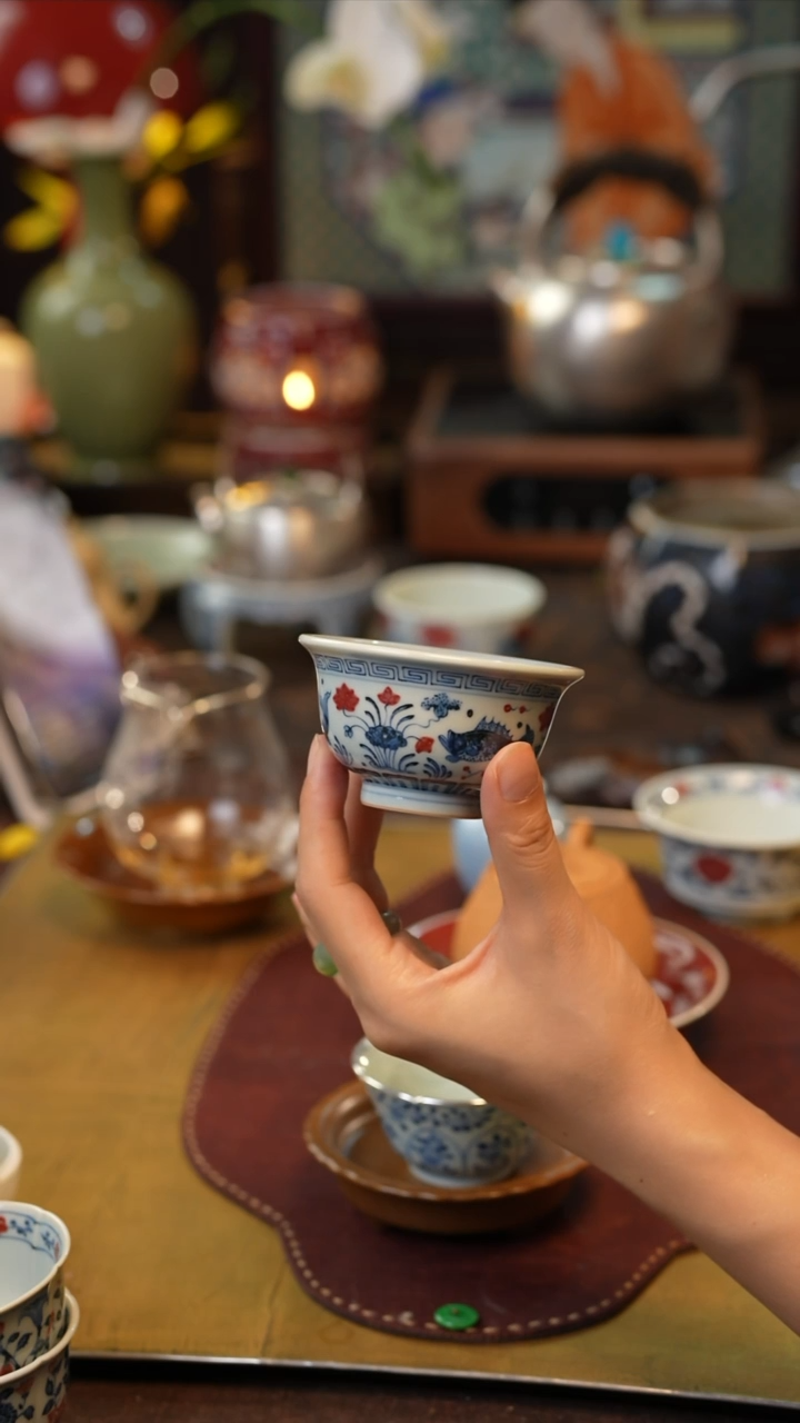 丰青堂鱼藻杯  景德镇陶瓷福利款