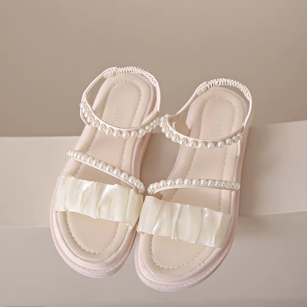 交叉凉鞋一字设计感厚底气质百搭仙女休闲外穿1284