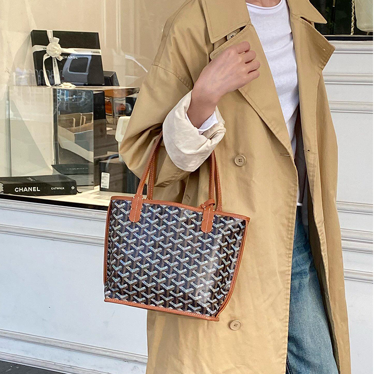 狗牙双面购物袋女单肩腋下包包妈咪袋手提大容量托特包mini菜篮子