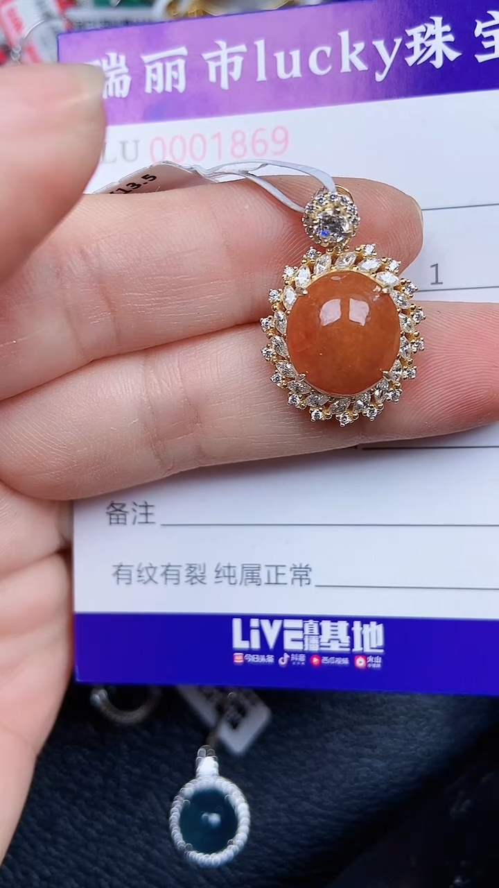 颈饰银S925镶嵌翡翠1869