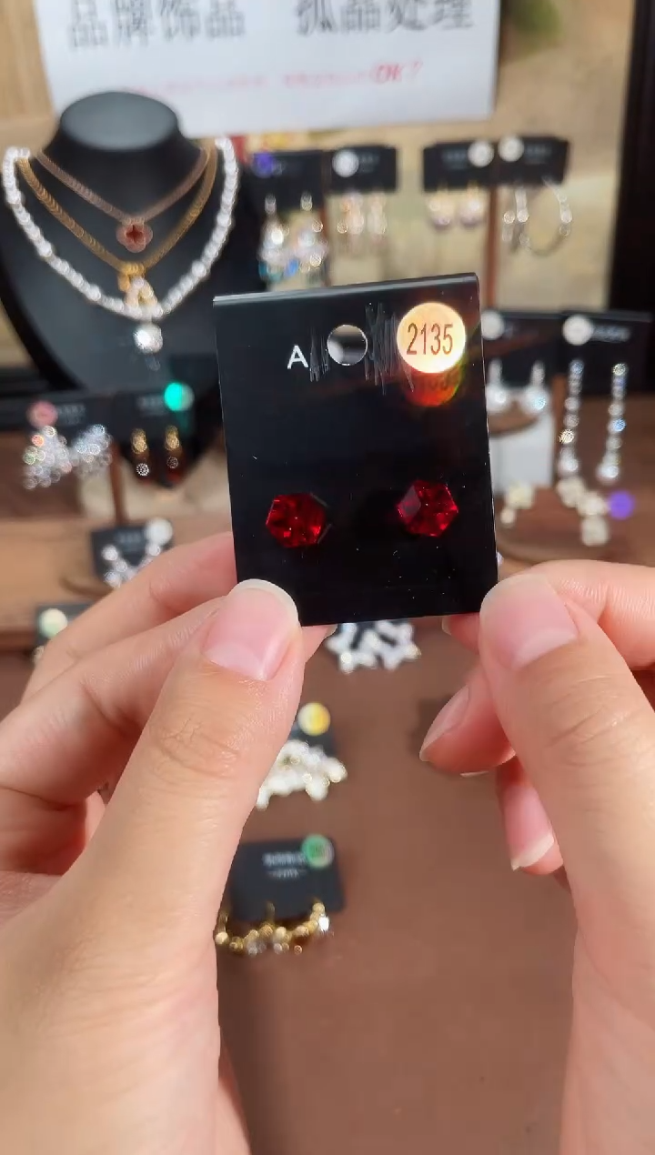 合金925银锆石豆2135