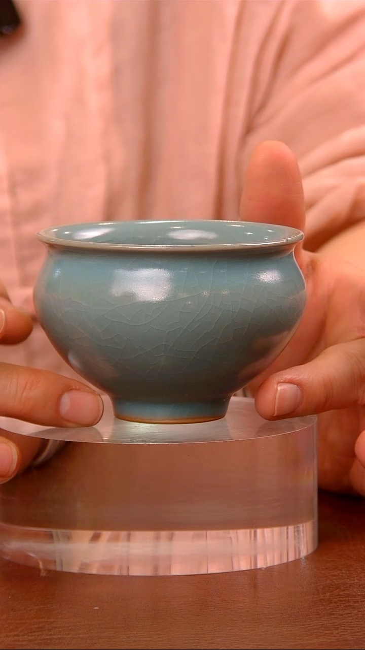 【闪购商品】瓷片161束口鸡心杯..........