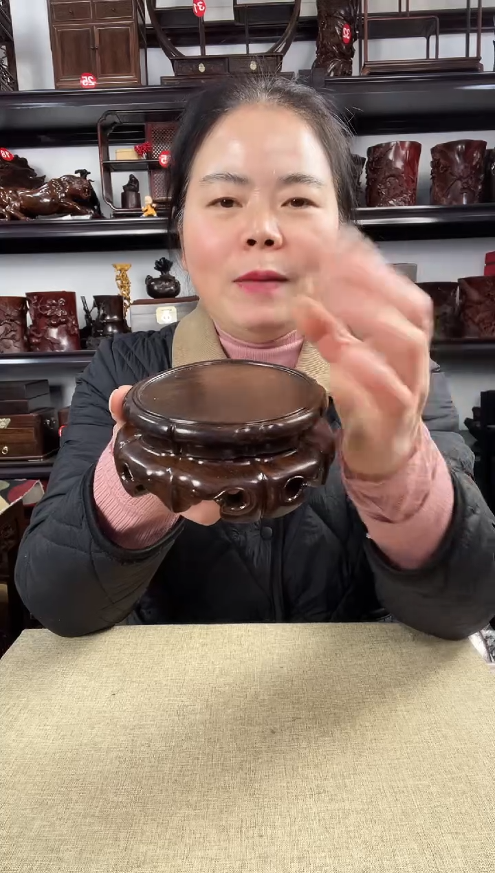 木老李红木工艺品转如意