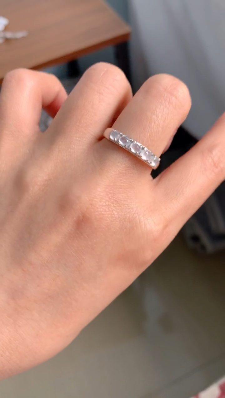 【闪购商品】翡翠戒指银S925镶嵌热