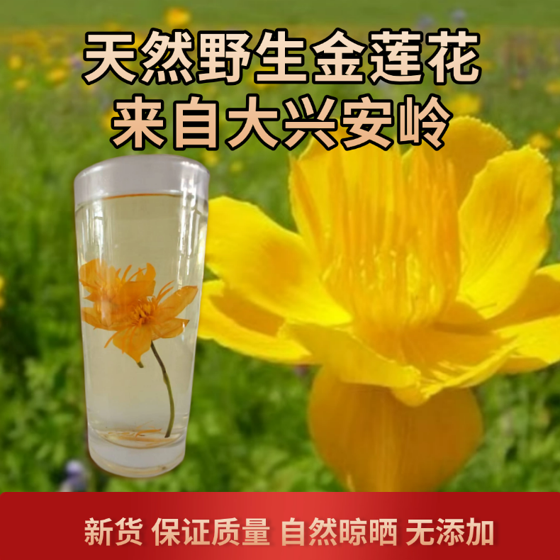 野生金莲花干花泡水泡茶自然晾晒润喉下火