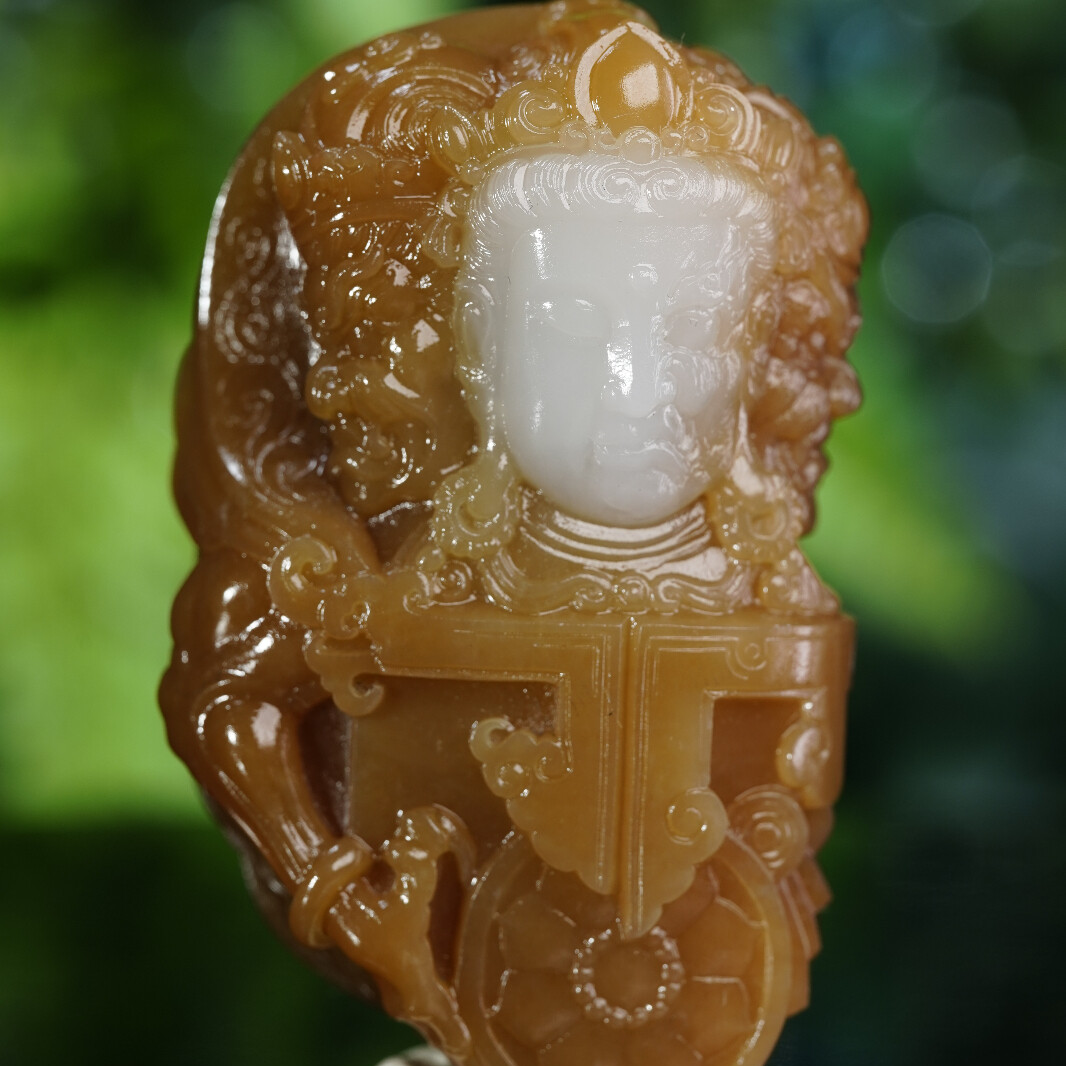 寳玉堂甄选且末糖糖白挂件