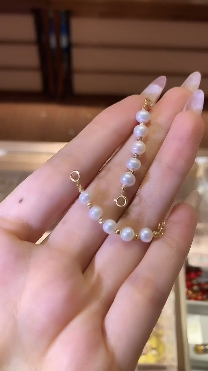 【闪购商品】18K金手链延长链时尚