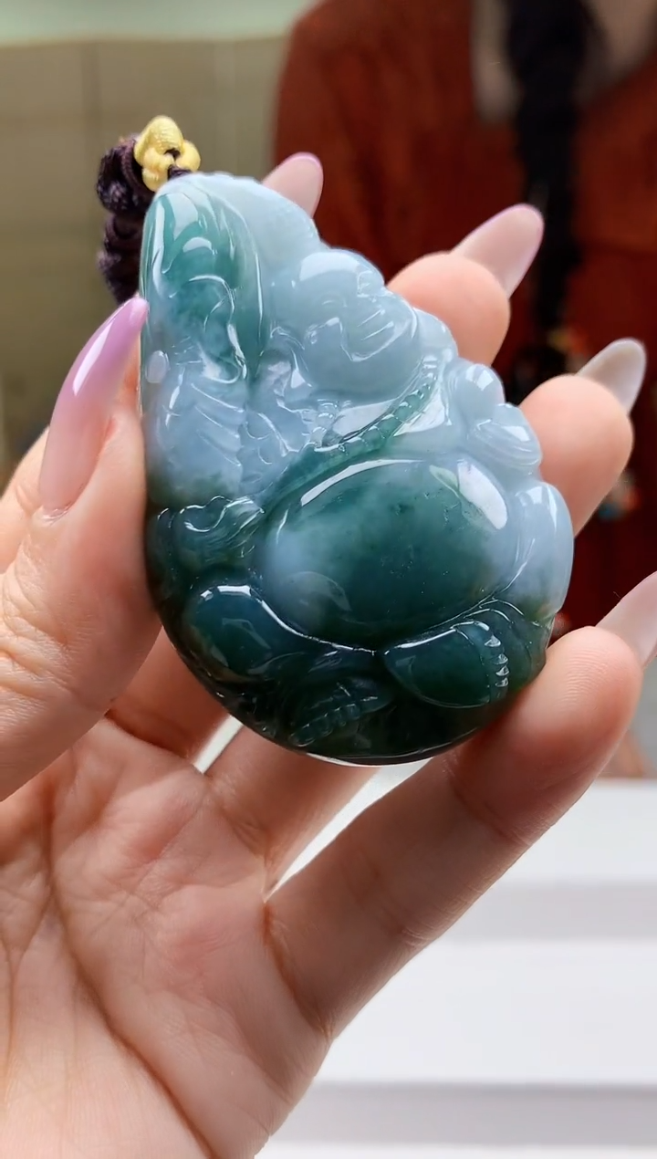 【闪购商品】定制翡翠未镶嵌4829ty-毛货挂件45