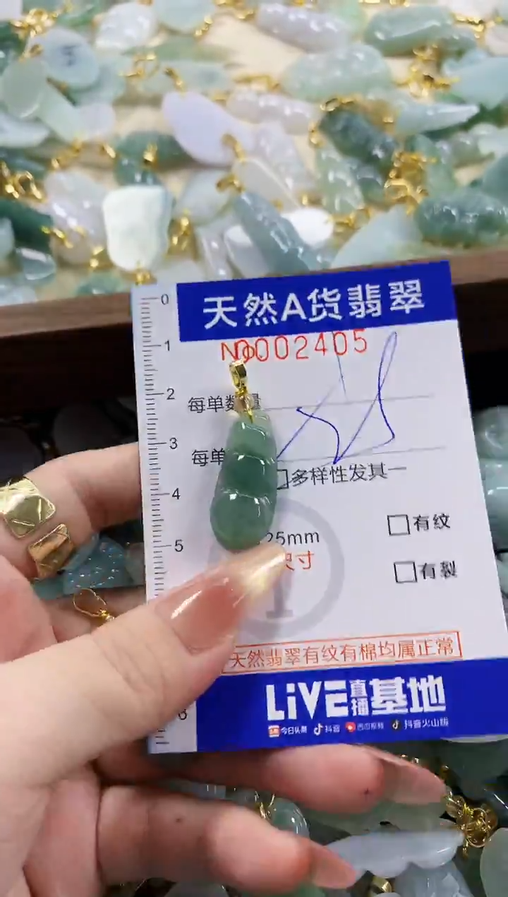 颈饰未镶嵌翡翠天然A货翡翠