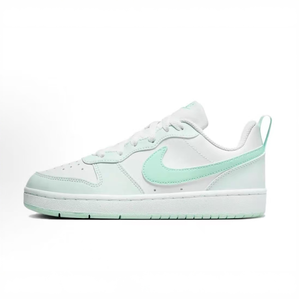 NIKE/耐克Court Borough Low 白青低帮板鞋GS运动鞋FZ3539100