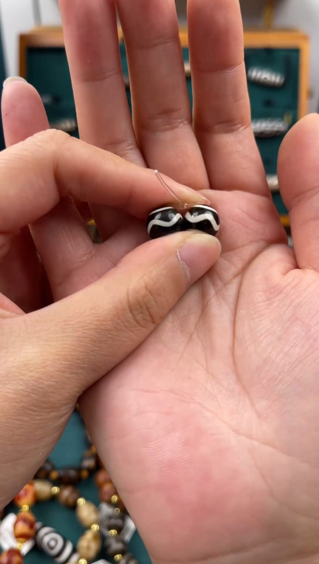 玛瑙/玉髓（覆膜）颈饰未镶嵌12（微瑕）