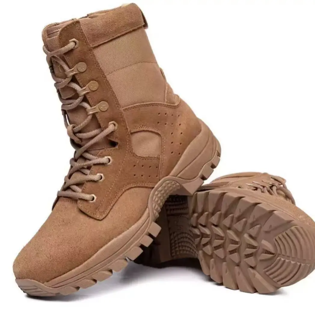 PDZ棕色马丁靴登山靴耐穿耐磨