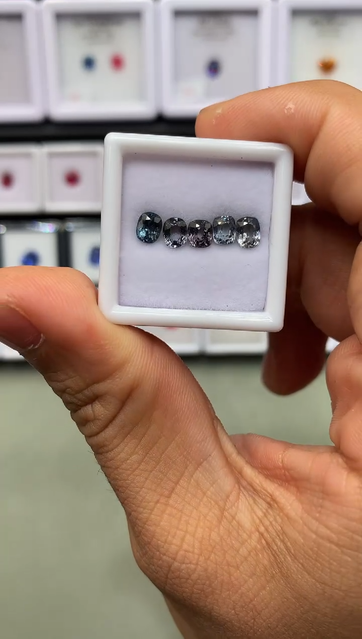 【闪购商品】定制尖晶石裸石未镶嵌枕型 尖晶石一盒5/P 2.09ct
