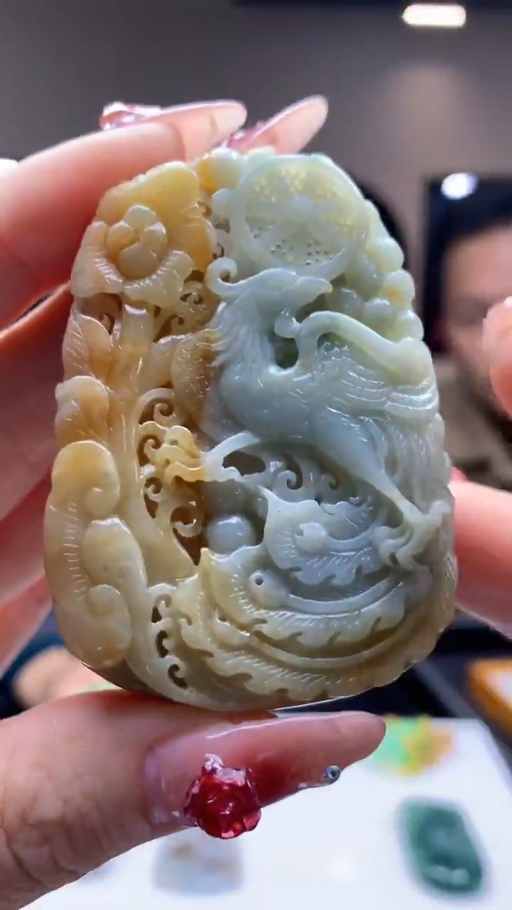 【闪购商品】定制翡翠未镶嵌1030ry-毛货挂件