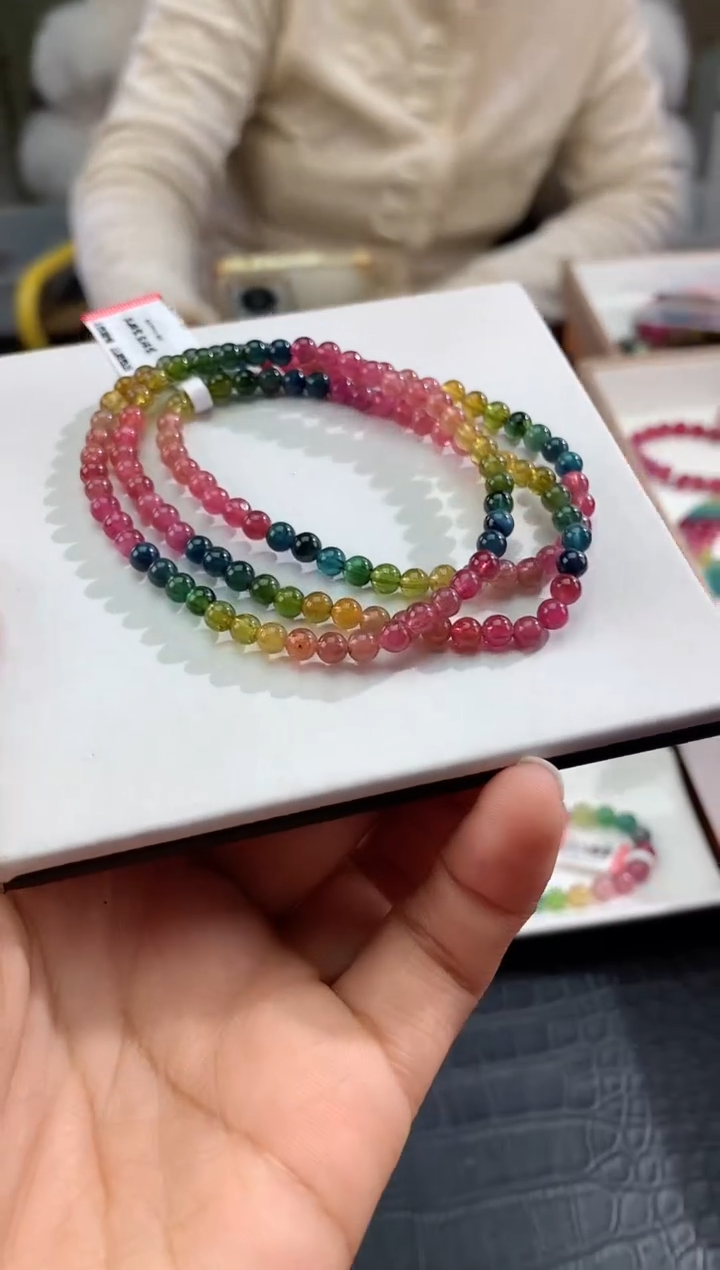 【闪购商品】碧玺手串未镶嵌多样性发一条