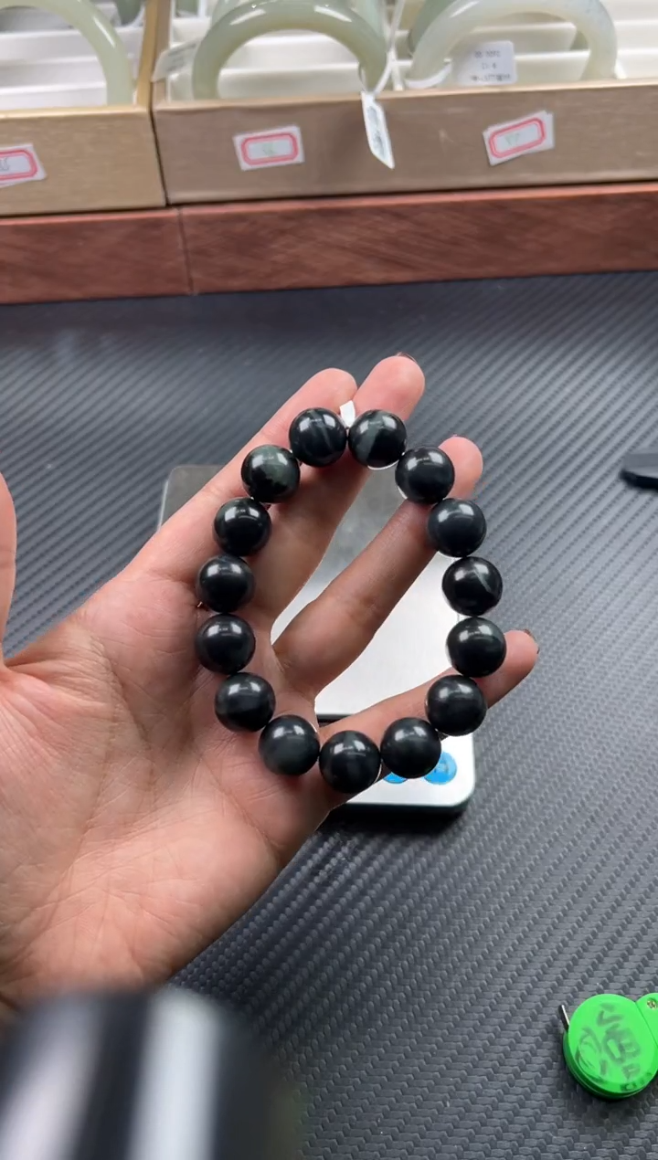 未镶嵌手串和田玉若羌微色差卡14