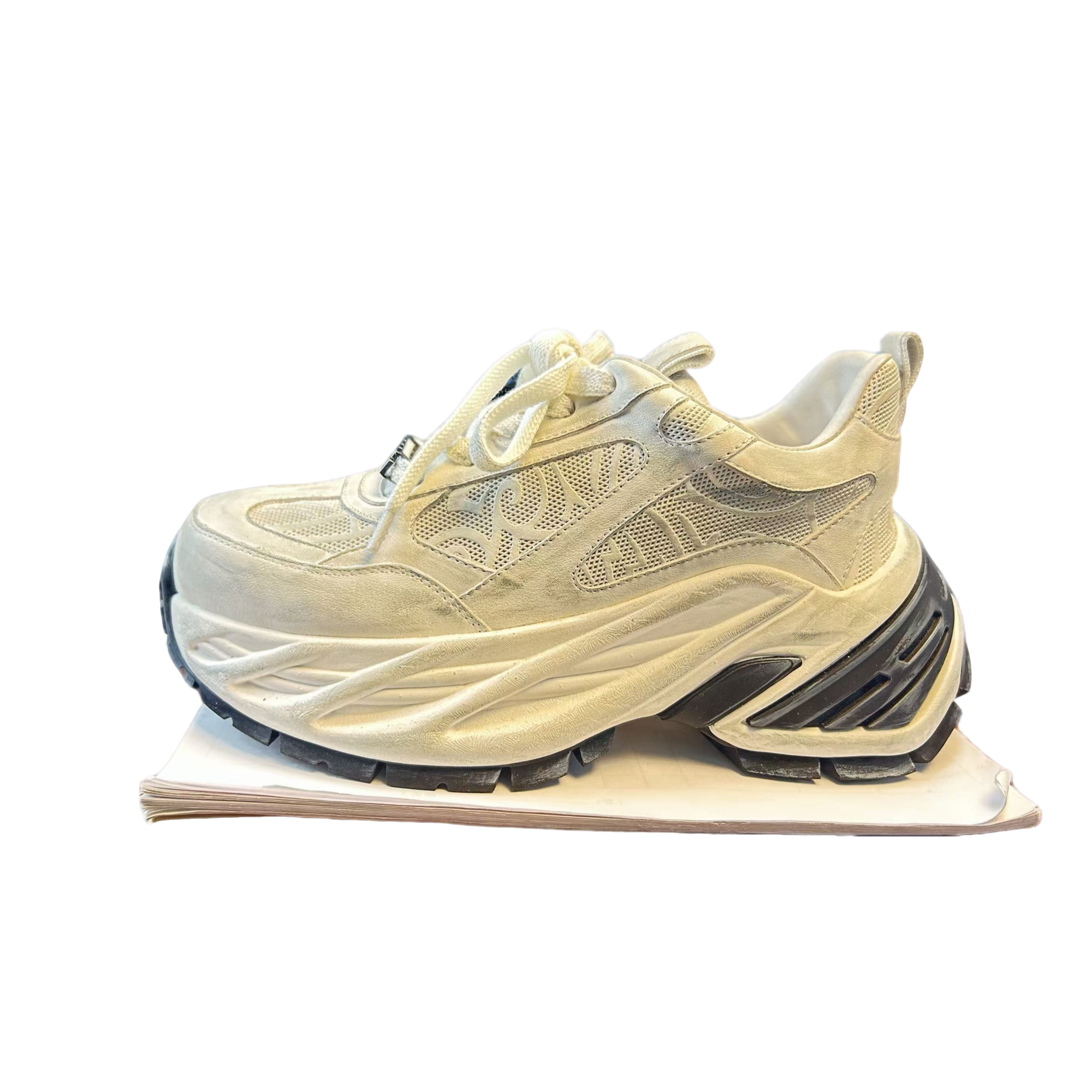 2025复古潮流透气厚底时尚百搭运动网面情侣男鞋潮鞋老爹鞋运动鞋