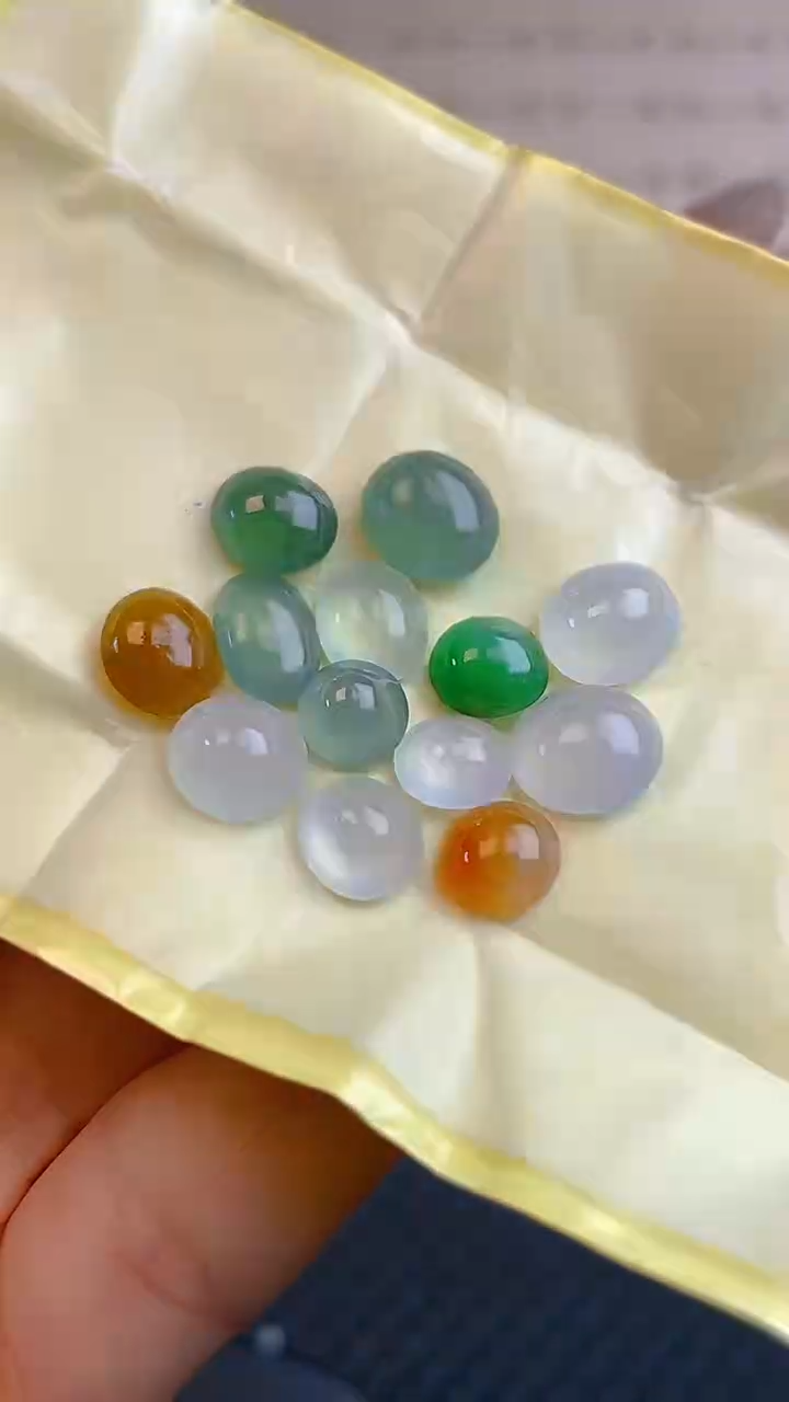 【闪购商品】翡翠耳饰未镶嵌天然A货翡翠94