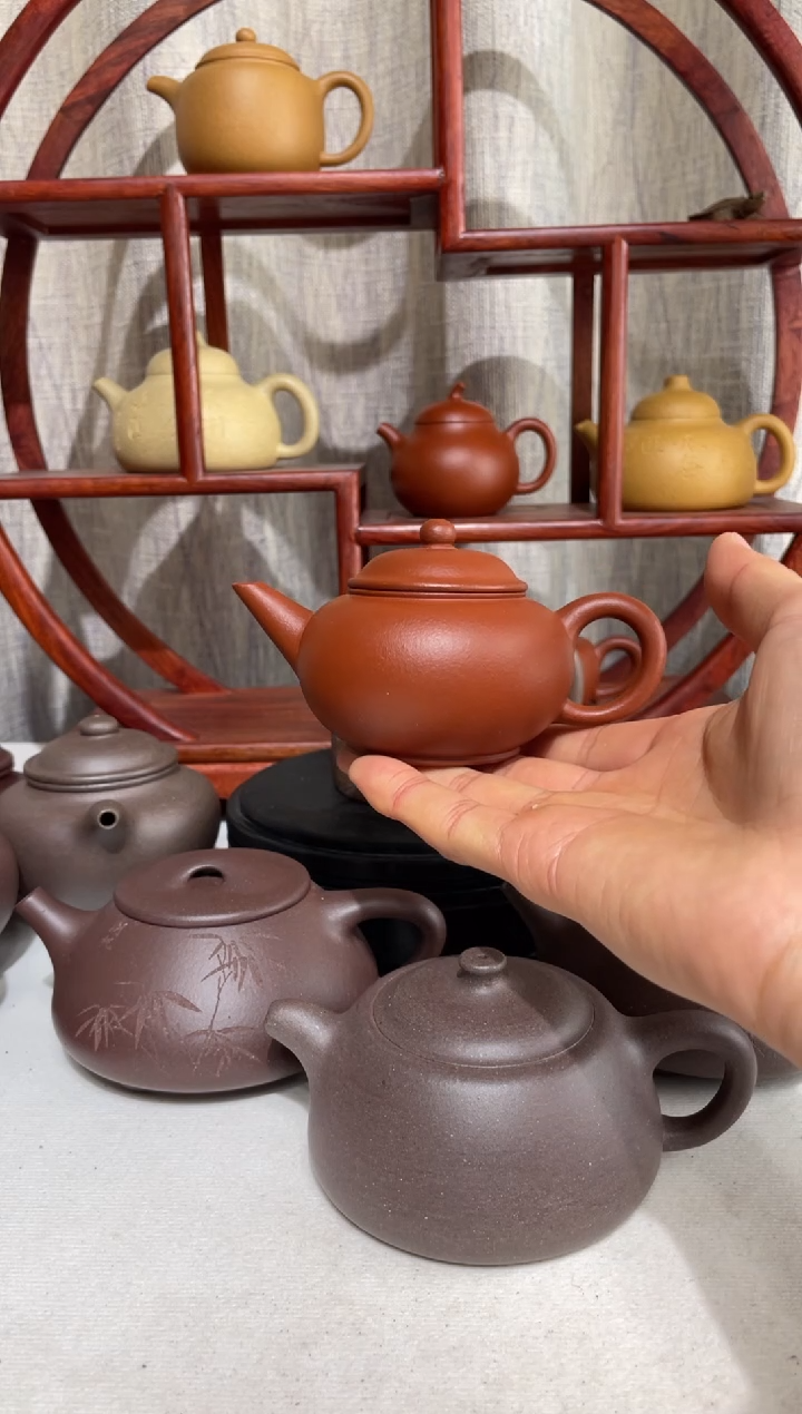 【闪购商品】紫砂茶壶朱泥大红袍手工泥水平