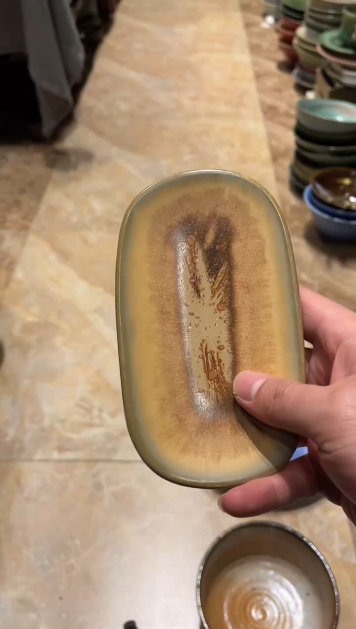 【闪购商品】瓷片377 黄色毛巾碟1个