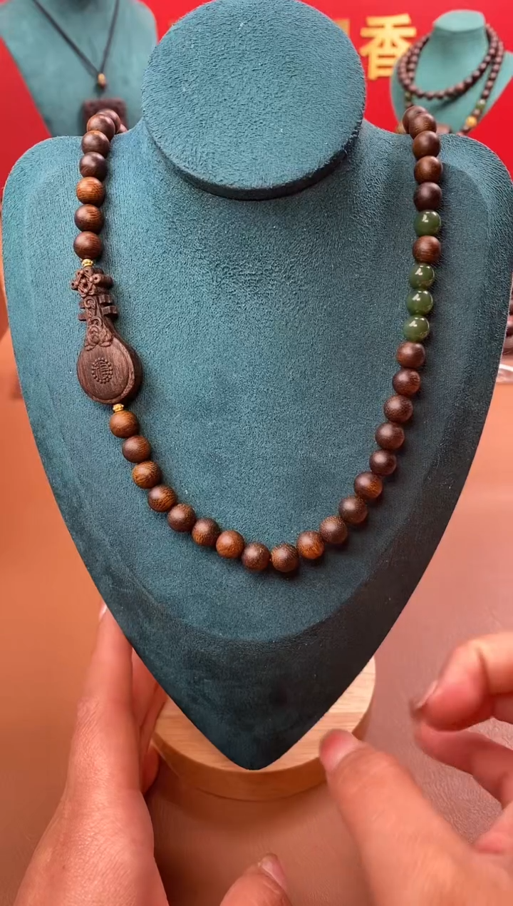 【闪购商品】沉香手串M越南芽庄黄棋08+顺化紫棋福音沉香木雕