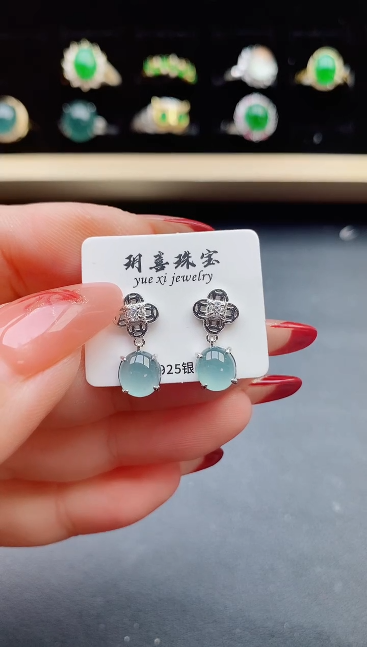 【闪购商品】翡翠戒指银S925镶嵌321321