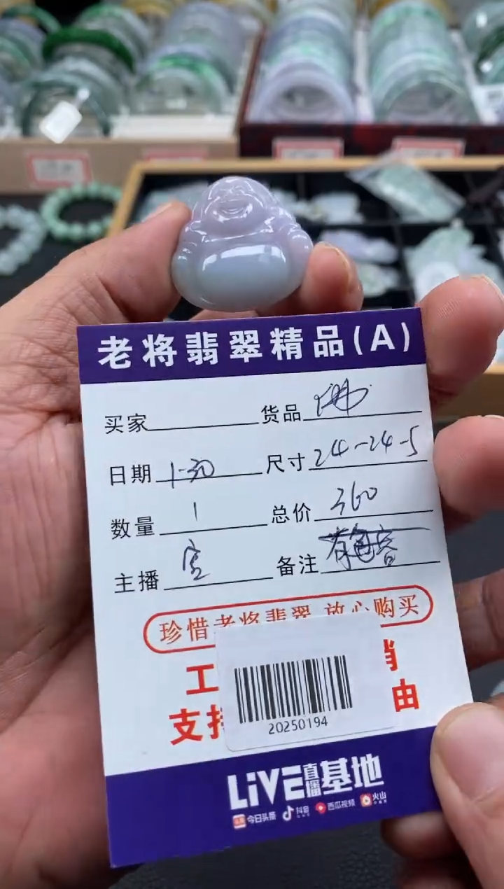 【闪购商品】翡翠颈饰未镶嵌/20250194