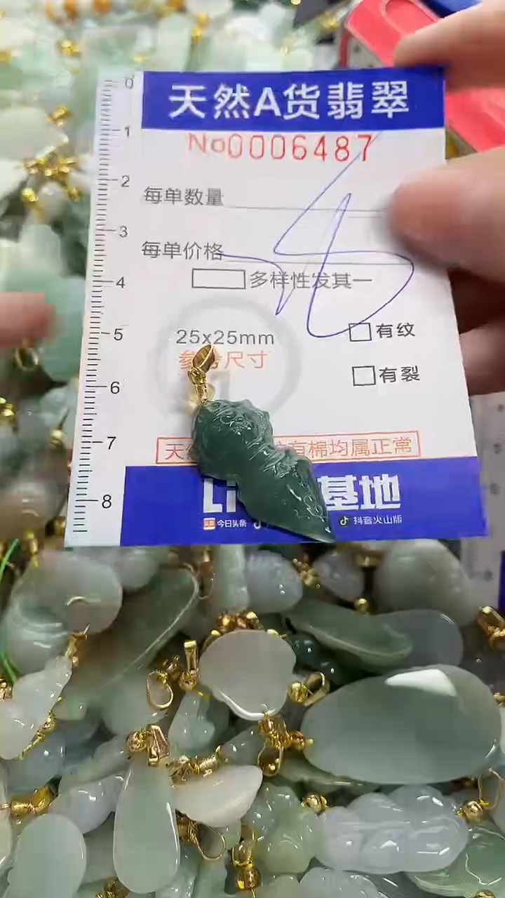 颈饰未镶嵌翡翠天然A货翡翠
