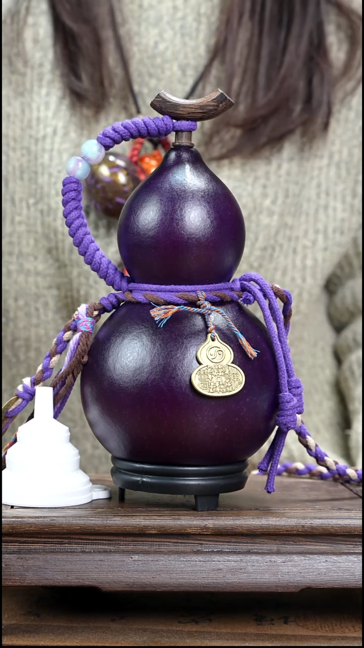 XD132藏绳款大漆酒葫芦（现货现发）