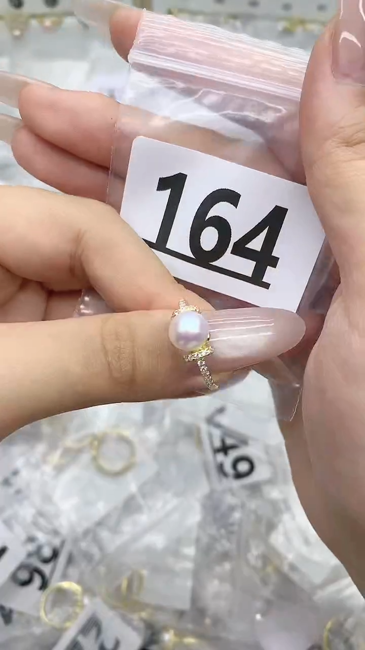 合金珠宝奇石淡水珍珠164