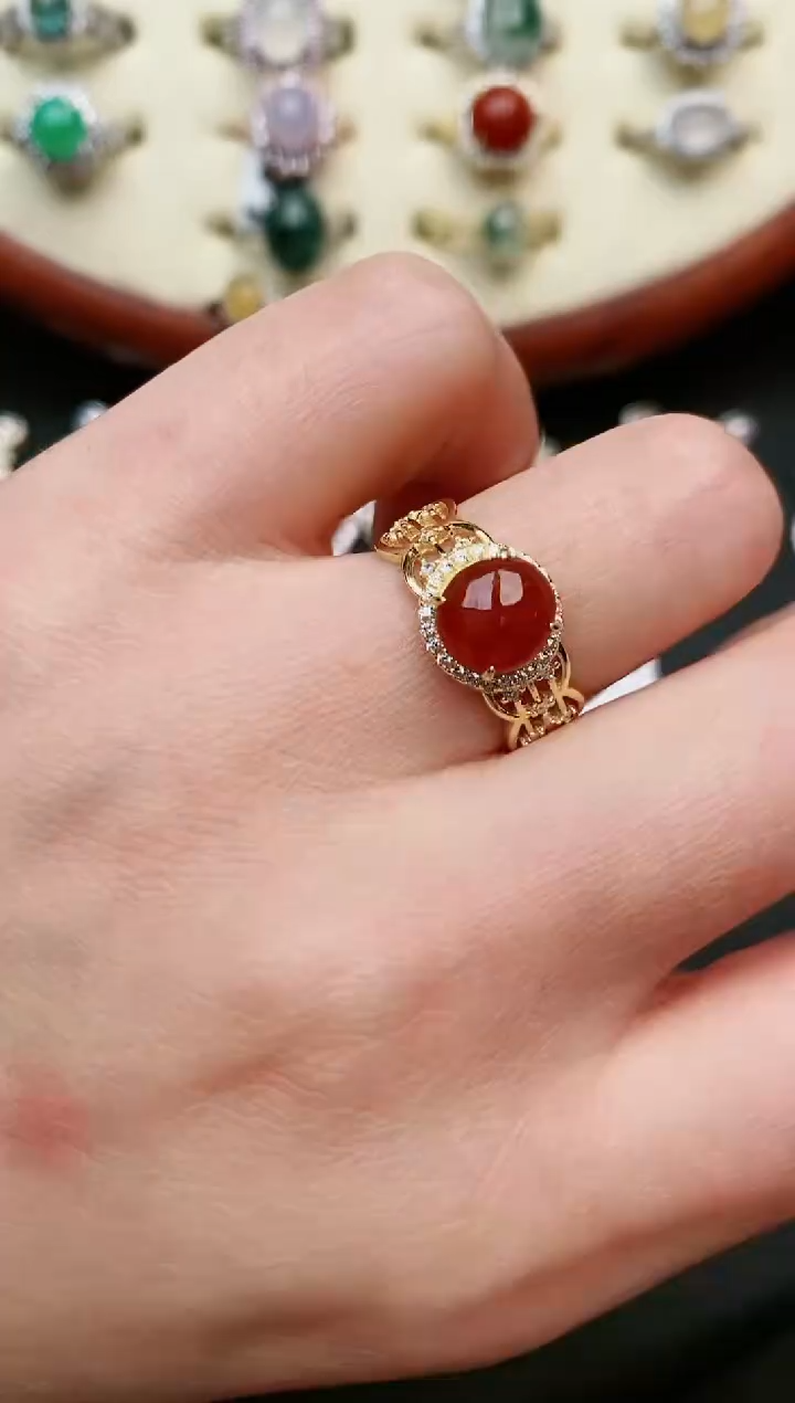 【闪购商品】翡翠戒指银S925镶嵌......