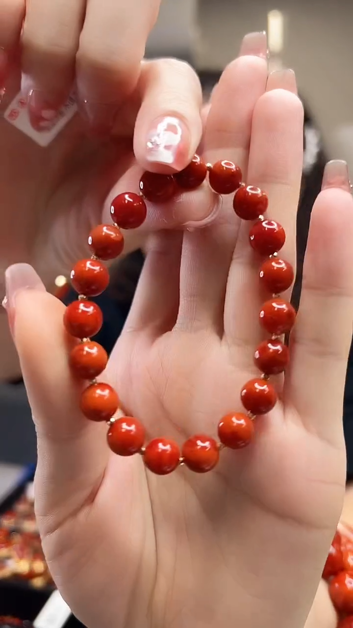 【闪购商品】南红玛瑙圆珠手串未镶嵌8mm