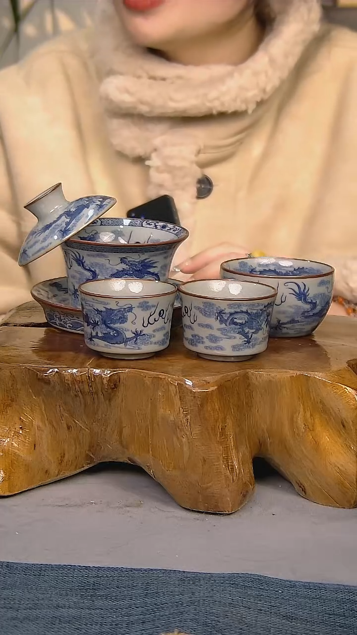 【闪购商品】4件套陶瓷茶具家用简装系列  